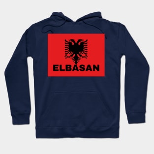 Elbasan City in Albanian Flag Hoodie